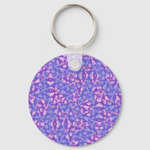 Birds And Flowers Keychain