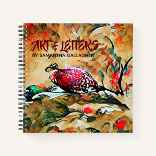 Birds and Flowers Notebook