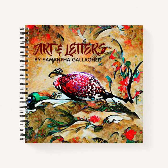 Birds and Flowers Notebook (Front)