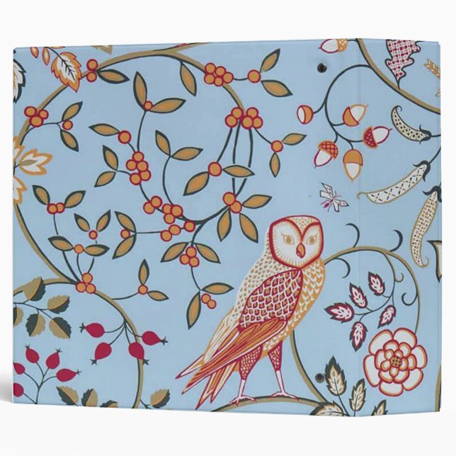 Birds and Flowers, William Morris Binder (Back/Spine)