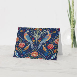 Birds and Flowers, William Morris Card