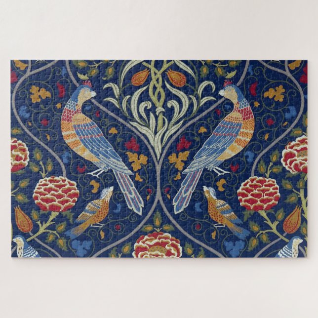 Birds and Flowers, William Morris Jigsaw Puzzle (Horizontal)