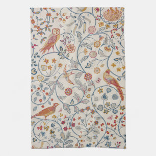 Birds and Flowers, William Morris Kitchen Towel