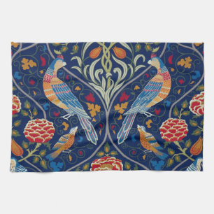 Birds and Flowers, William Morris Kitchen Towel