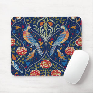 Birds and Flowers, William Morris Mouse Pad