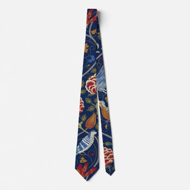 Birds and Flowers, William Morris Tie (Front)