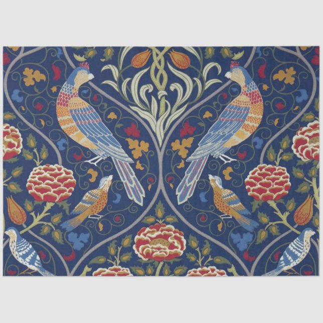 Birds and Flowers, William Morris Tissue Paper (Front)