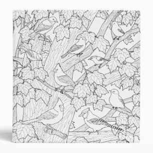 Birds and Maple Tree U-Colour Binder