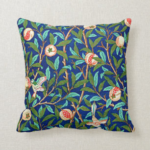 Birds and Pomegranates Throw Pillow