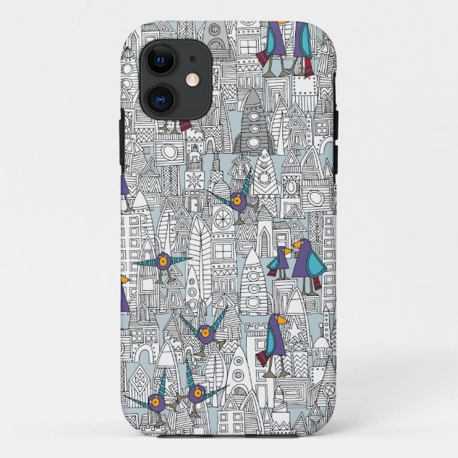 birds and rockets Case-Mate iPhone case (Back)
