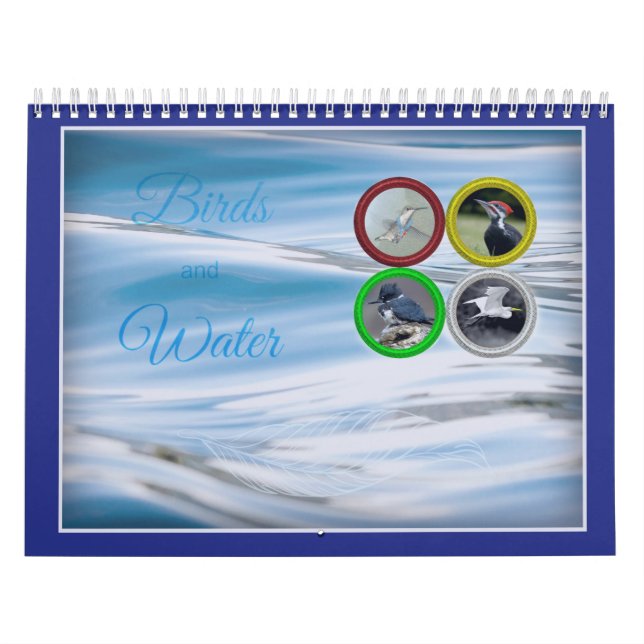 Birds and Water (Medium Sized) Calendar (Cover)