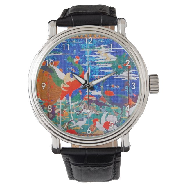 Birds, Animals, and Flowering Plants(Left) Jakuchū Watch (Front)