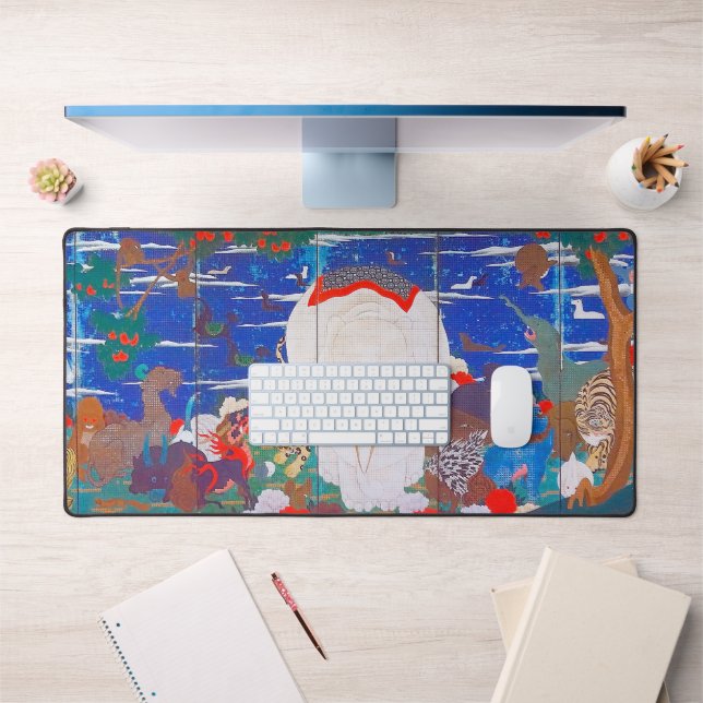 Birds, Animals, and Flowering Plants(Right)Jakuchu Desk Mat (Office 1)