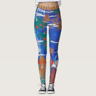 Birds, Animals, and Flowering Plants(Right)Jakuchu Leggings