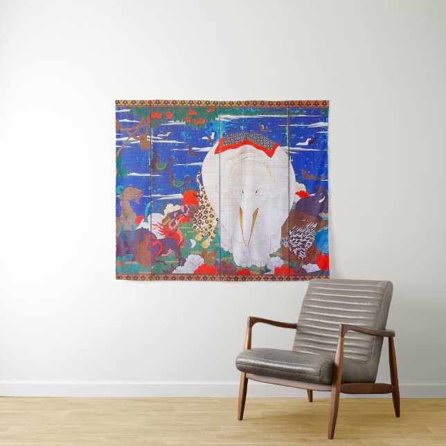 Birds, Animals, and Flowering Plants(Right)Jakuchu Tapestry (In Situ (Horizontal))