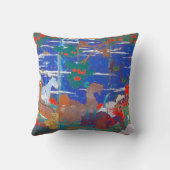 Birds, Animals, and Flowering Plants(Right)Jakuchu Throw Pillow (Back)