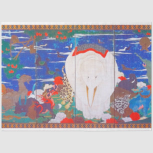 Birds, Animals, and Flowering Plants(Right)Jakuchu Tissue Paper