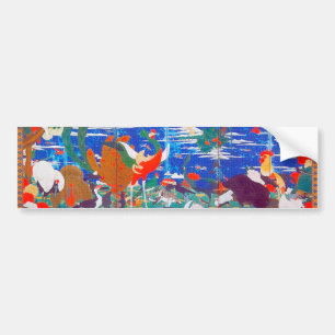Birds, Animals, & Flowering Plants (Left) Jakuchū Bumper Sticker