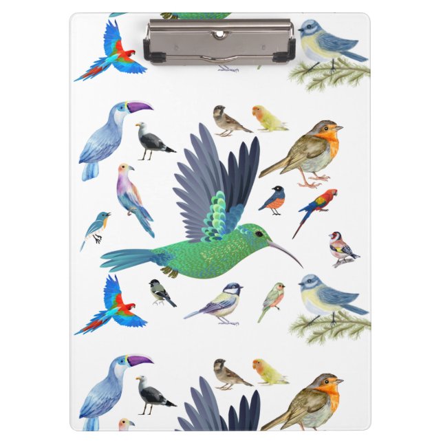 Birds are beautiful animals clipboard (Front)