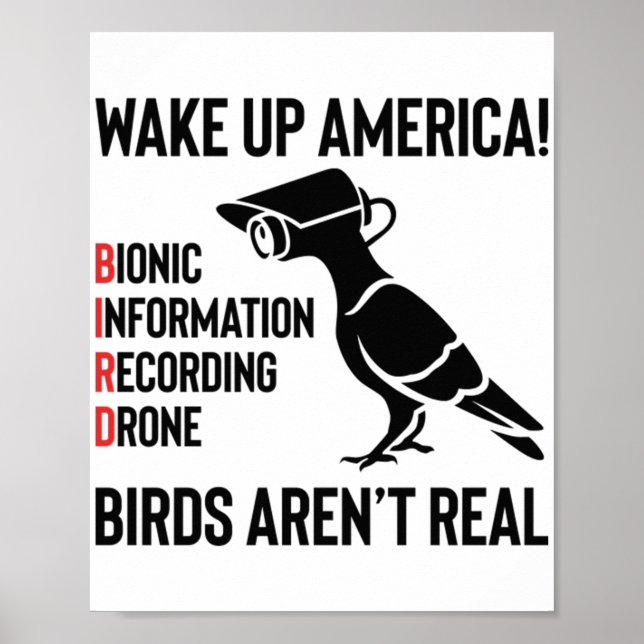 Birds Are Not Real - If It Flies, It Spies Poster (Front)