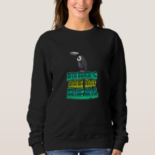 Birds Are Not Real Love Birds Pigeons Not Drones Sweatshirt
