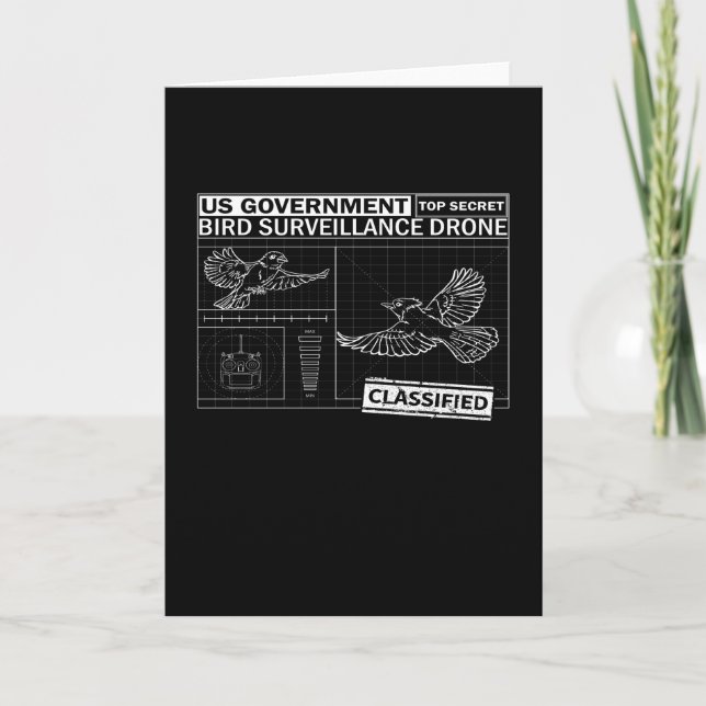 Birds Aren't Real - Funny Birdwatching Card (Front)