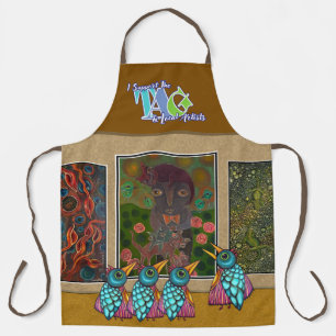 Birds At The Gallery All-Over Print Apron