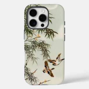 Birds Bamboo Asian Japanese Vintage iPhone 16 Pro Case
