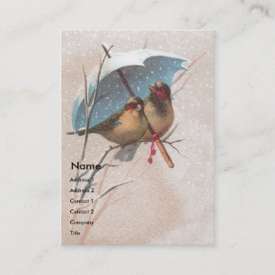 Birds Beneath Blue Umbrella Business Card