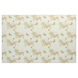 Birds Berries and Butterflies Fabric