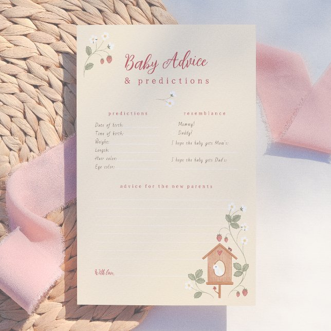 Birds & Berries Baby Predictions & Advice Game (Creator Uploaded)