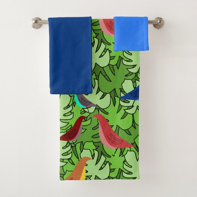 Birds, Birds, Birds  Bath Towel Set (Insitu)