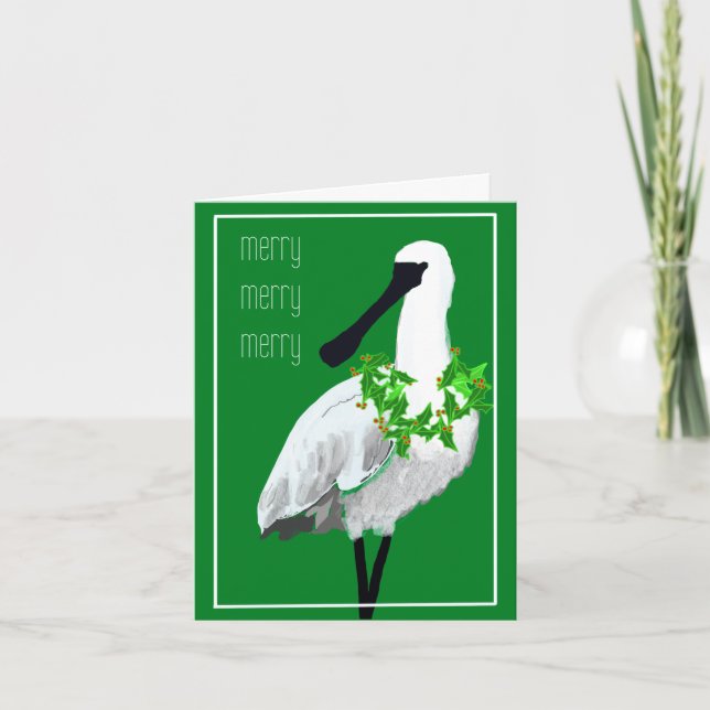 Birds - Black-faced Spoonbill Card (Front)