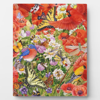 Birds, Butterflies and Bees Easel Plaque