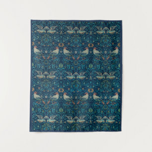 "Birds" by William Morris Blue Pattern Tapestry