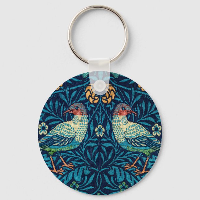 Birds by William Morris   Keychain (Front)