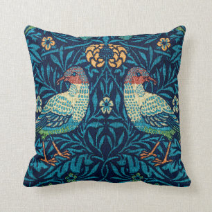 Birds by William Morris Throw Pillow