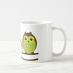 birds, cartoons, family coffee mug