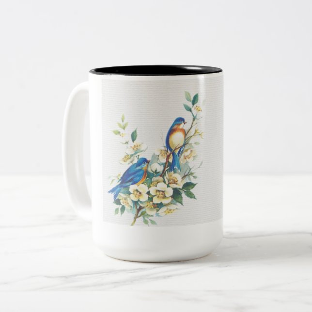 Birds coffee mug (Front Left)