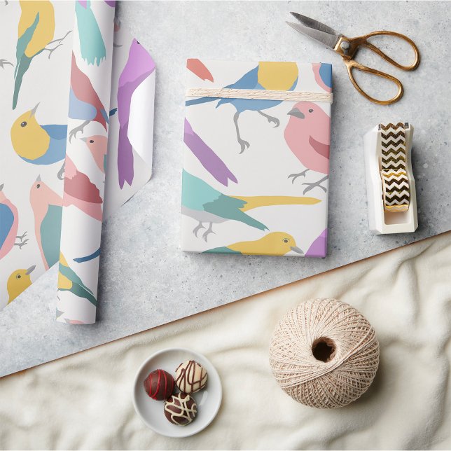 Birds Colour Wrapping Paper (Creator Uploaded)
