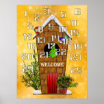 Birds Count Down to Christmas Advent Calendar Poster<br><div class="desc">What fun it'll be for children to colour in each new day leading up to Christmas on this advent calendar poster. The little birds have already decorated their house and themselves for the holidays and will welcome children into their home.</div>