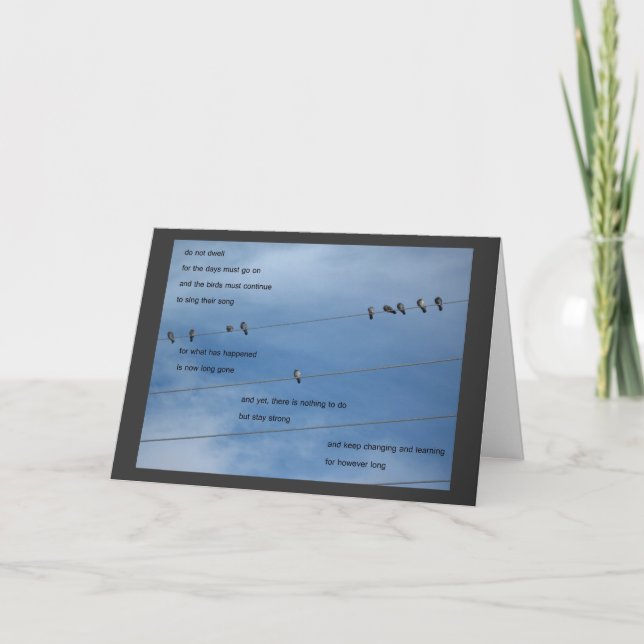 birds do not dwell card (Front)