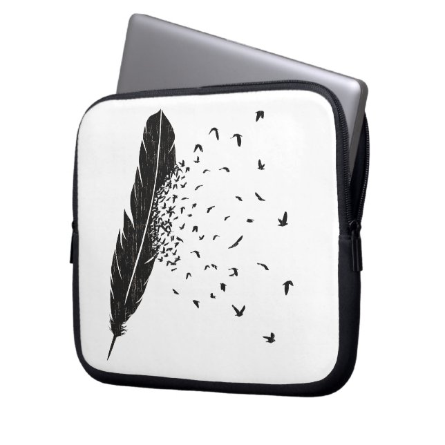 Birds Erupting of a Feather Laptop Sleeve (Front Left)