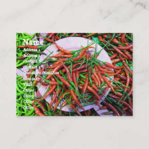 Bird's Eye Chili Peppers Business Card