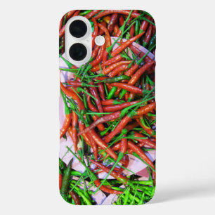 Bird's Eye Chili Peppers iPhone 16 Case