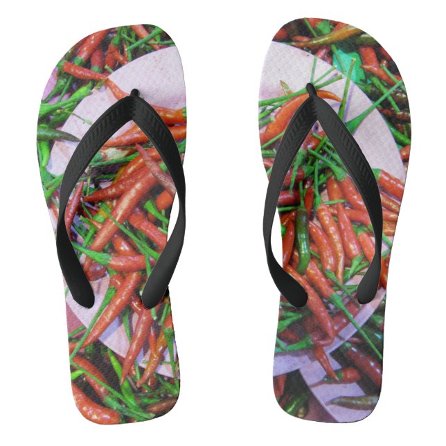 Bird's Eye Chili Peppers Flip Flops (Footbed)
