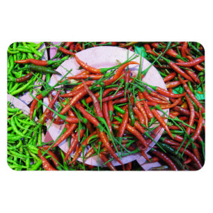 Bird's Eye Chili Peppers Magnet