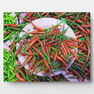 Bird's Eye Chili Peppers Plaque