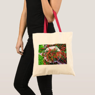 Bird's Eye Chili Peppers Tote Bag