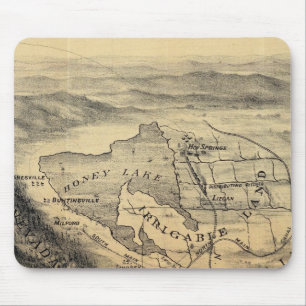 Bird's eye view, Honey Lake Valley Mouse Pad